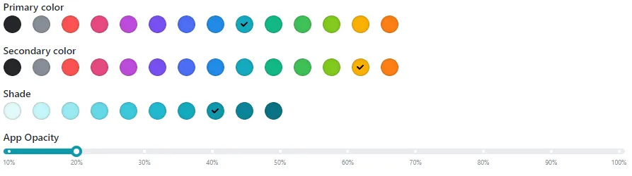 homarr board customization primary color settings